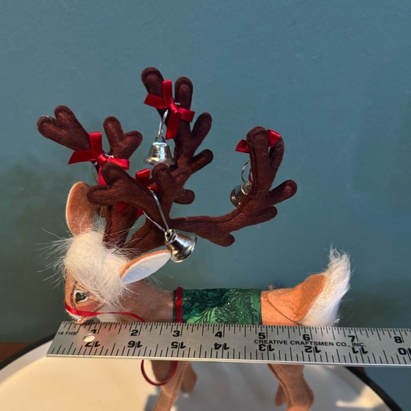 Annalee Evergreen Reindeer with Bells 2021 Christmas Collectible Plush - Picture 7 of 7